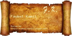 Faukel Kamil névjegykártya